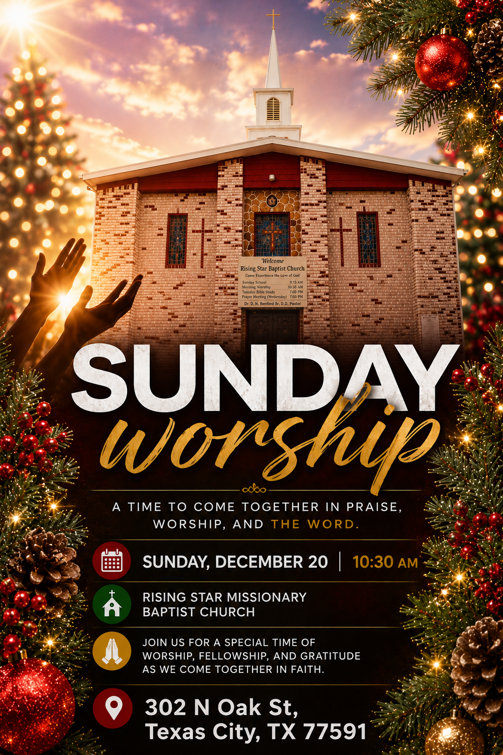 SUNDAY<BR>Worship With Family