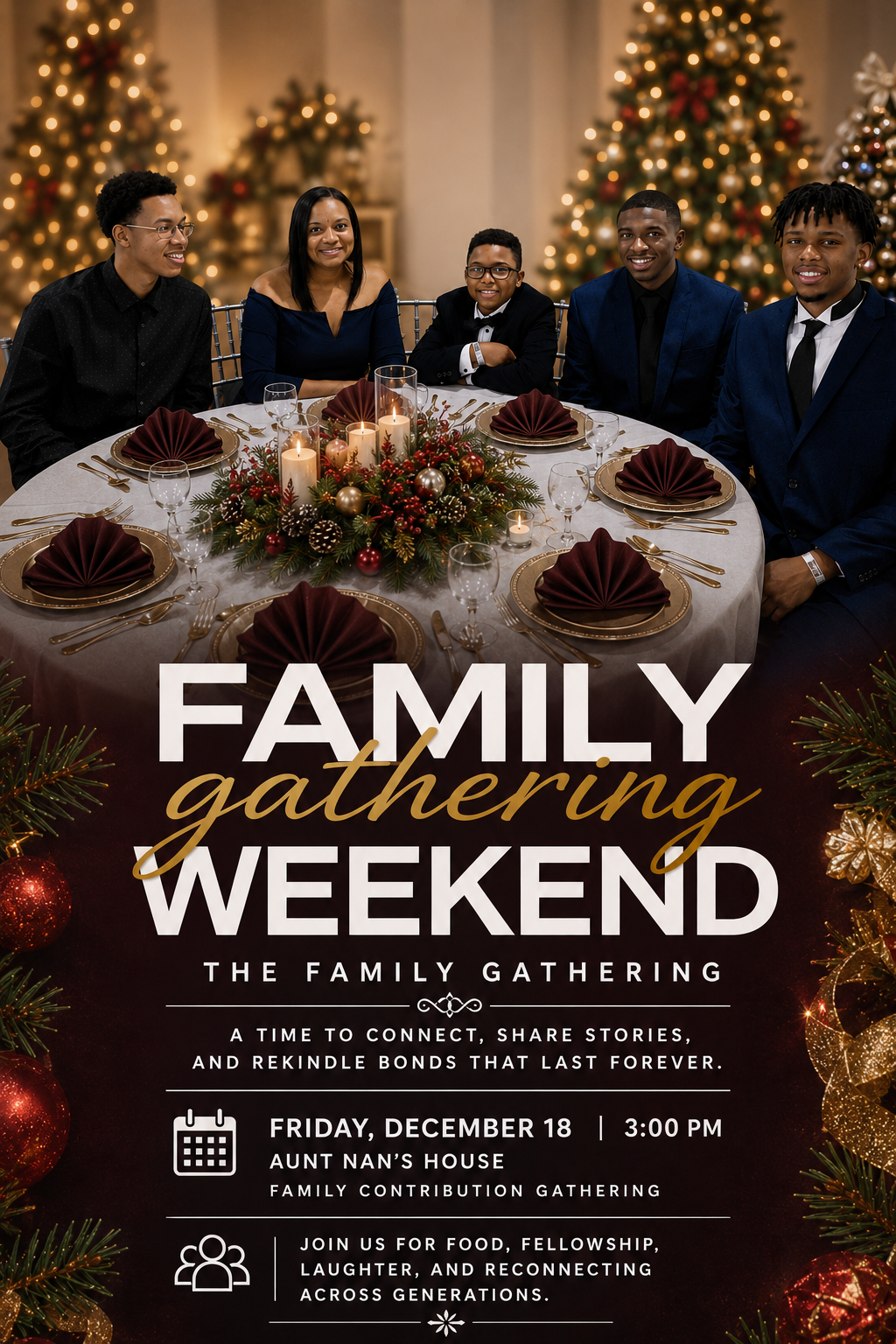 FRIDAY <BR>Family Gathering at Nan's